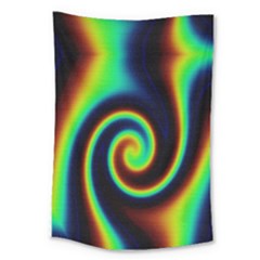 Background Colorful Vortex In Structure Large Tapestry