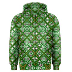 Digital Computer Graphic Seamless Geometric Ornament Men s Zipper Hoodie by Simbadda