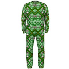 Digital Computer Graphic Seamless Geometric Ornament Onepiece Jumpsuit (men)  by Simbadda