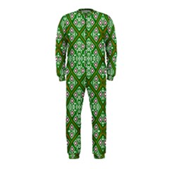 Digital Computer Graphic Seamless Geometric Ornament Onepiece Jumpsuit (kids) by Simbadda