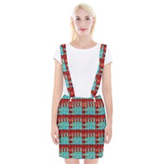 Architectural Abstract Pattern Suspender Skirt