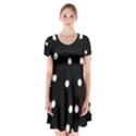 Lamps Abstract Lamps Hanging From The Ceiling Short Sleeve V-neck Flare Dress View1