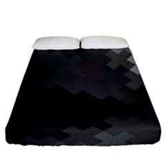 Abstract Pattern Moving Transverse Fitted Sheet (queen Size)