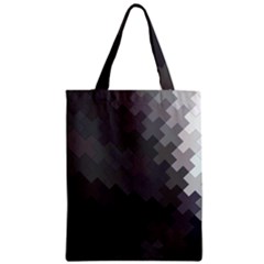 Abstract Pattern Moving Transverse Zipper Classic Tote Bag by Simbadda