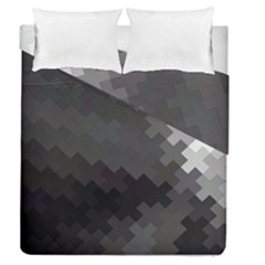 Abstract Pattern Moving Transverse Duvet Cover Double Side (queen Size) by Simbadda