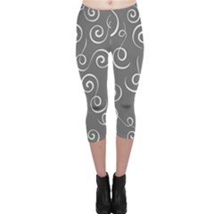 Pattern Capri Leggings  by Valentinaart