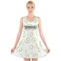 Pattern V-Neck Sleeveless Skater Dress View1