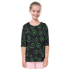 Pattern Kids  Quarter Sleeve Raglan Tee