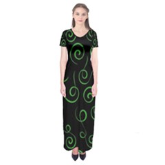 Pattern Short Sleeve Maxi Dress by Valentinaart