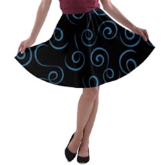 Pattern A-line Skater Skirt by Valentinaart