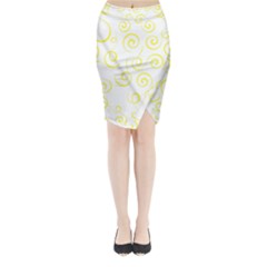 Pattern Midi Wrap Pencil Skirt