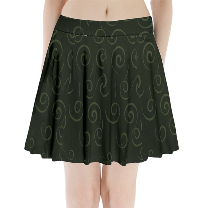 Pattern Pleated Mini Skirt