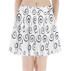 Pattern Pleated Mini Skirt