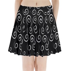 Pattern Pleated Mini Skirt