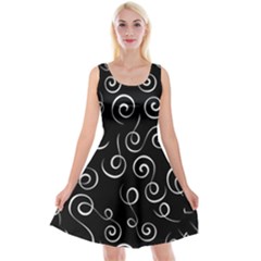 Pattern Reversible Velvet Sleeveless Dress