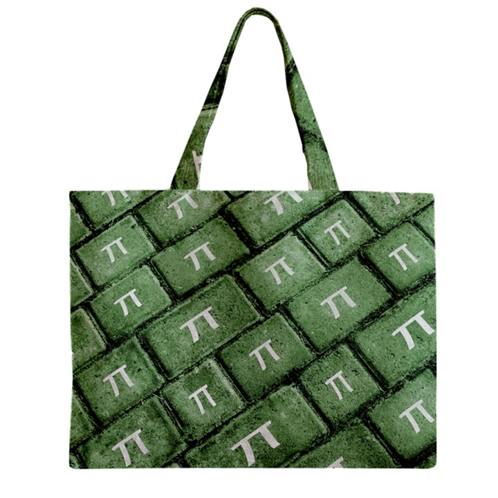 Pi Grunge Style Pattern Zipper Mini Tote Bag