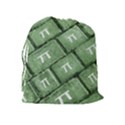 Pi Grunge Style Pattern Drawstring Pouches (Extra Large) View2