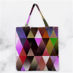 Triangles Abstract Triangle Background Pattern Grocery Tote Bag by Simbadda