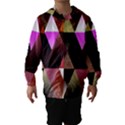 Triangles Abstract Triangle Background Pattern Hooded Wind Breaker (Kids) View1