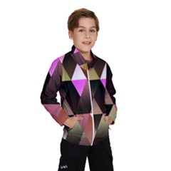 Triangles Abstract Triangle Background Pattern Wind Breaker (kids) by Simbadda