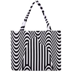 Stripe Abstract Stripped Geometric Background Mini Tote Bag by Simbadda