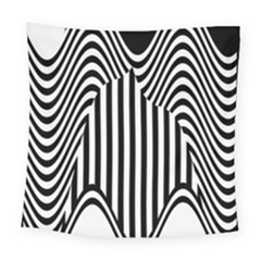 Stripe Abstract Stripped Geometric Background Square Tapestry (large) by Simbadda