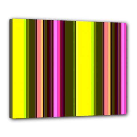 Stripes Abstract Background Pattern Canvas 20  X 16  by Simbadda