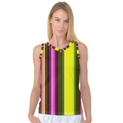 Stripes Abstract Background Pattern Women s Basketball Tank Top