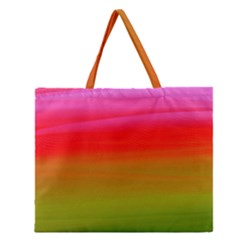 Watercolour Abstract Paint Digitally Painted Background Texture Zipper Large Tote Bag by Simbadda