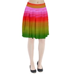 Watercolour Abstract Paint Digitally Painted Background Texture Pleated Skirt by Simbadda