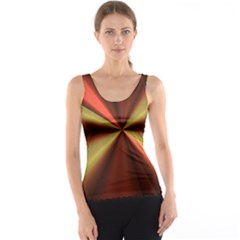 Copper Beams Abstract Background Pattern Tank Top by Simbadda