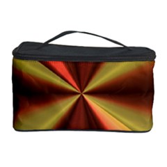 Copper Beams Abstract Background Pattern Cosmetic Storage Case by Simbadda