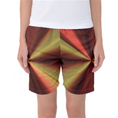 Copper Beams Abstract Background Pattern Women s Basketball Shorts by Simbadda