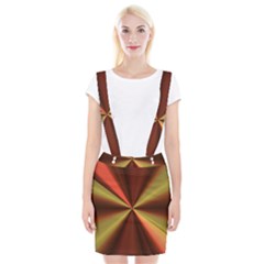 Copper Beams Abstract Background Pattern Suspender Skirt