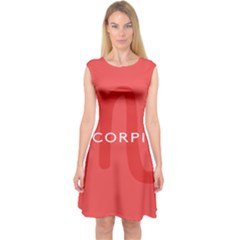 Zodiac Scorpio Capsleeve Midi Dress by Mariart