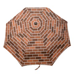 Brick Brown Line Texture Folding Umbrellas