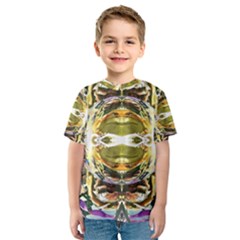 Teenage Mutant Ninja Turtles Michelangelo And Leonardo 3d Effect Kids  Sport Mesh Tee