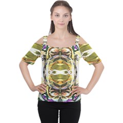 Teenage Mutant Ninja Turtles Michelangelo And Leonardo 3d Effect Women s Cutout Shoulder Tee