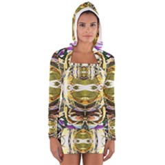 Teenage Mutant Ninja Turtles Michelangelo And Leonardo 3d Effect Women s Long Sleeve Hooded T-shirt