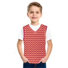 Chevron Wave Red Orange Kids  Sportswear