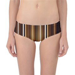 Brown Line Image Picture Classic Bikini Bottoms by Mariart