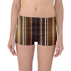 Brown Line Image Picture Reversible Bikini Bottoms by Mariart