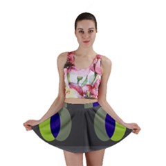 Circles Line Color Rainbow Green Orange Red Blue Mini Skirt by Mariart