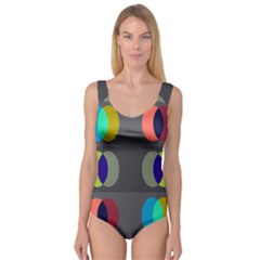 Circles Line Color Rainbow Green Orange Red Blue Princess Tank Leotard  by Mariart