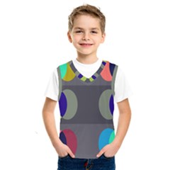 Circles Line Color Rainbow Green Orange Red Blue Kids  Sportswear by Mariart