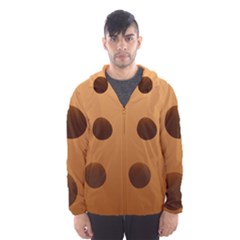 Cookie Chocolate Biscuit Brown Hooded Wind Breaker (men) by Mariart