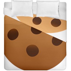 Cookie Chocolate Biscuit Brown Duvet Cover Double Side (king Size)