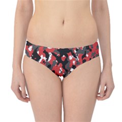 Bloodshot Camo Red Urban Initial Camouflage Hipster Bikini Bottoms by Mariart