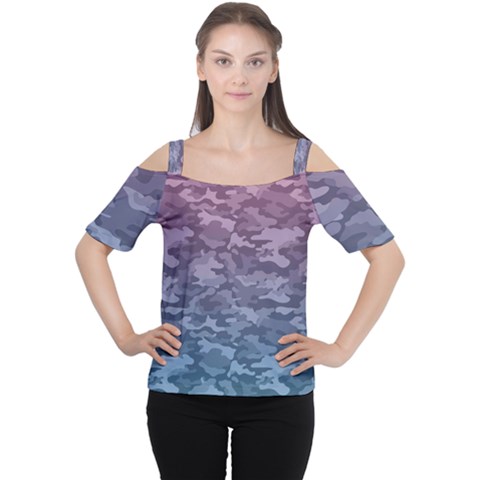 Celebration Purple Pink Grey Women s Cutout Shoulder Tee by Mariart