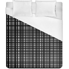 Crosshatch Target Line Black Duvet Cover (california King Size) by Mariart